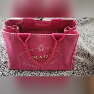 🩷PRE LOVED Prada Large Canapa Tote PINK🩷